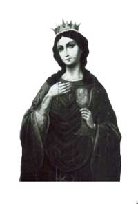 Икона великомученицы Варвары нач. XX в. 69х46 