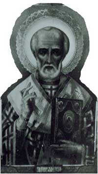Икона  св.Николая нач. XX в. 105х70