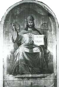Икона "Христо-великий архиерий" рубеж. XIX-XX вв. 175х105